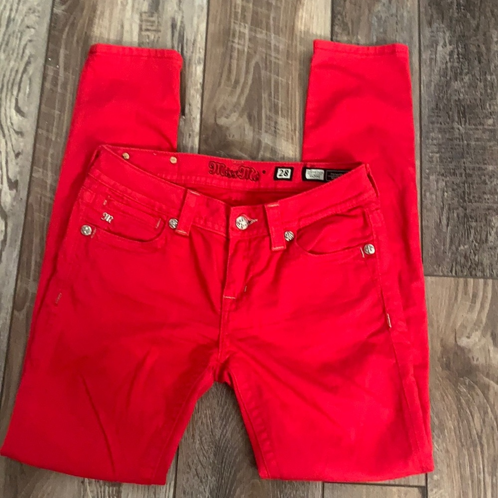 Miss me red women’s skinny jean - size 28